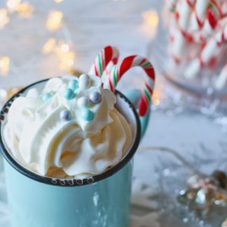 Candy Cane Enamel Mug
