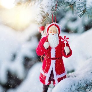 Vintage Santa Ornament