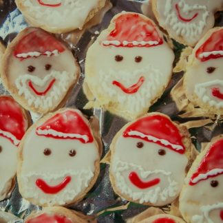 Smiling Santa Sugar Cookies